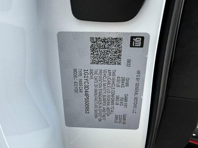 2023 Chevrolet Corvette Stingray 3LT