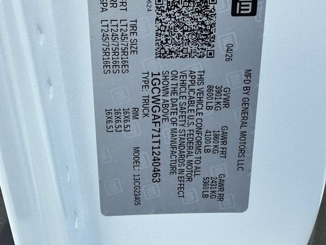 2026 Chevrolet Express Cargo WT