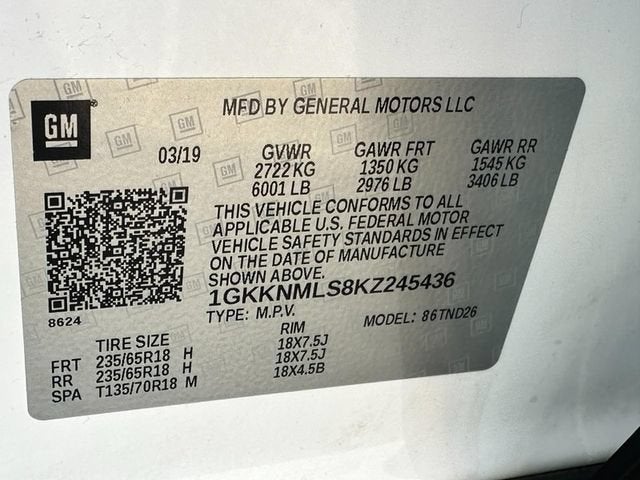 2019 GMC Acadia SLT
