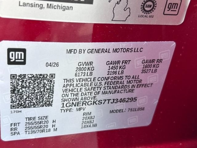 2026 Chevrolet Traverse LT