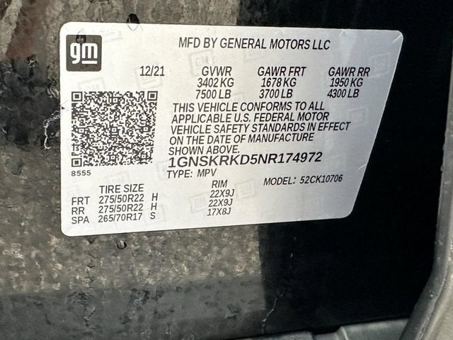 2022 Chevrolet Tahoe RST