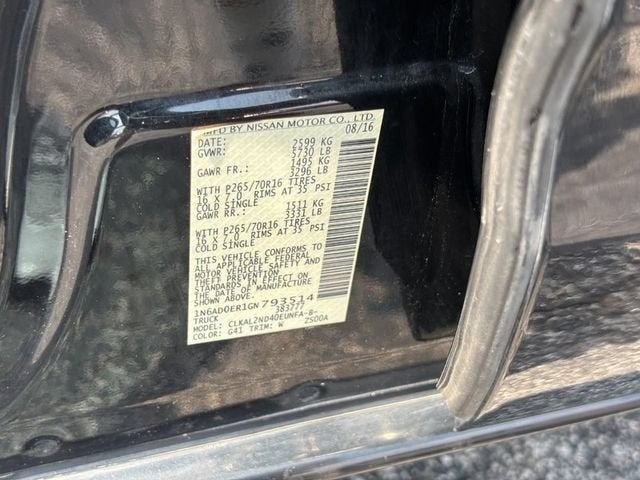 2016 Nissan Frontier SV