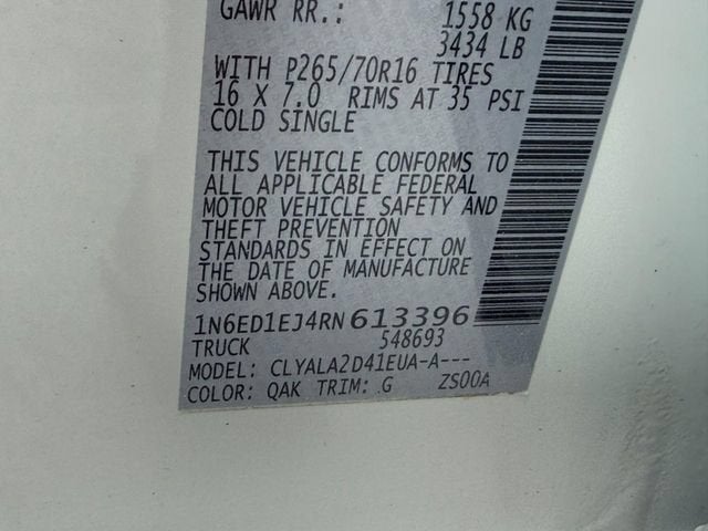 2024 Nissan Frontier Crew Cab S 4x2