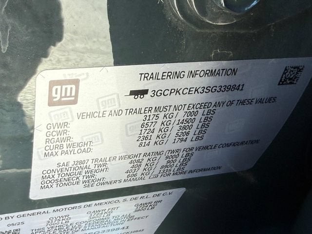 2025 Chevrolet Silverado 1500 Custom Trail Boss