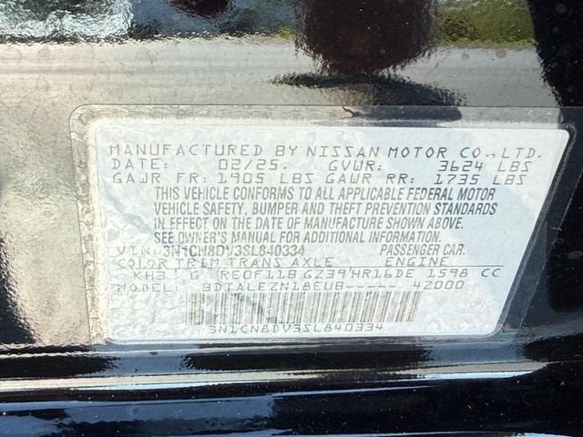 2025 Nissan Versa S