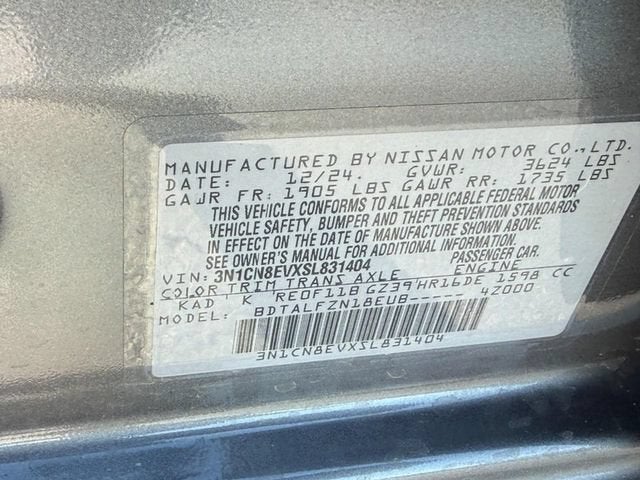 2025 Nissan Versa SV