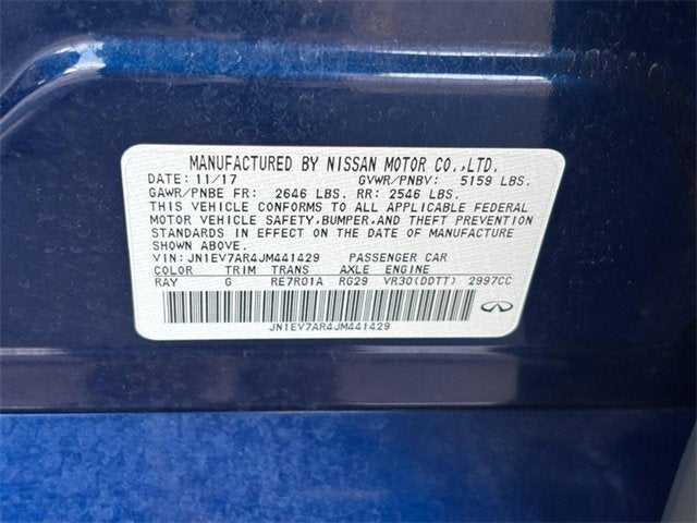 2018 INFINITI Q50 3.0t SPORT