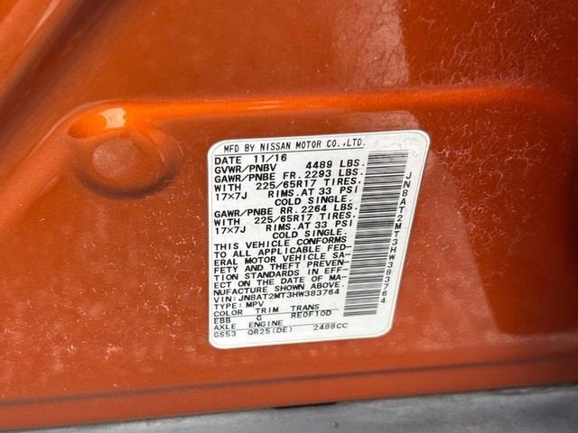 2017 Nissan Rogue SV