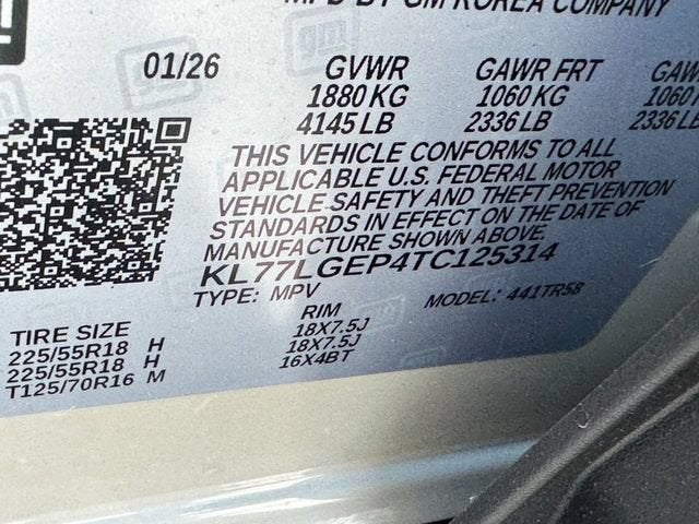 2026 Chevrolet Trax 1RS