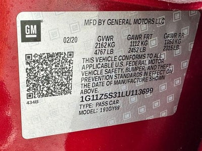 2020 Chevrolet Impala LT IN SHOP AVAILABLE SOON