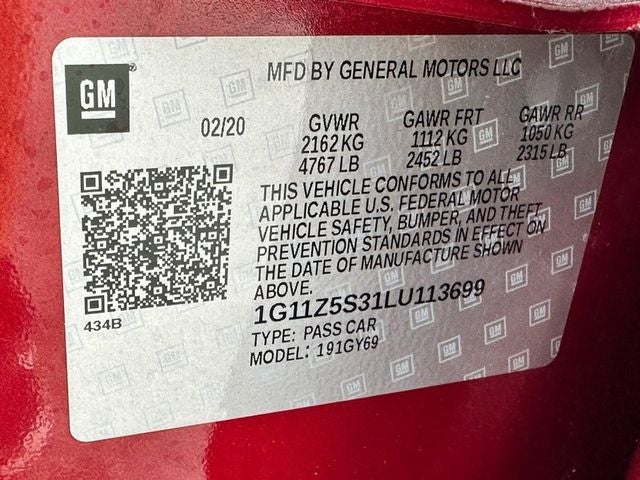 2020 Chevrolet Impala LT IN SHOP AVAILABLE SOON