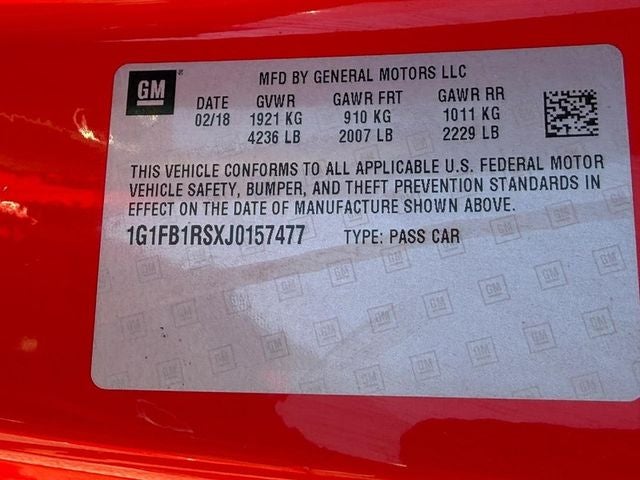 2018 Chevrolet Camaro 1LT ON