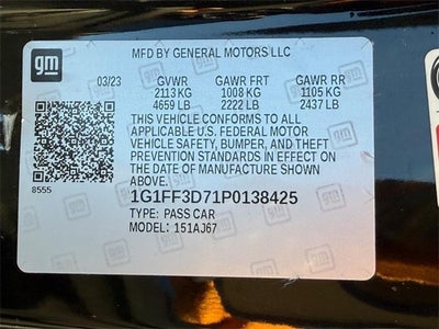 2023 Chevrolet Camaro LT1