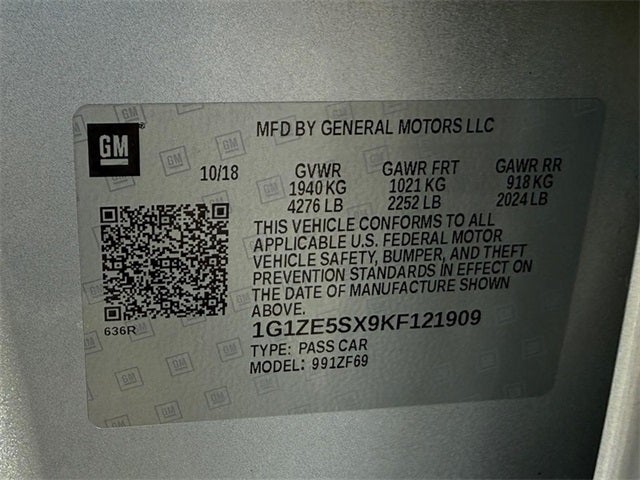 2019 Chevrolet Malibu Premier *SUNROOF LOADED ONE OWNER*