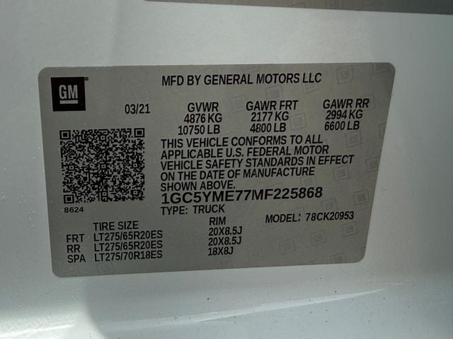 2021 Chevrolet Silverado 2500HD Custom *ONE OWNER* SOLD