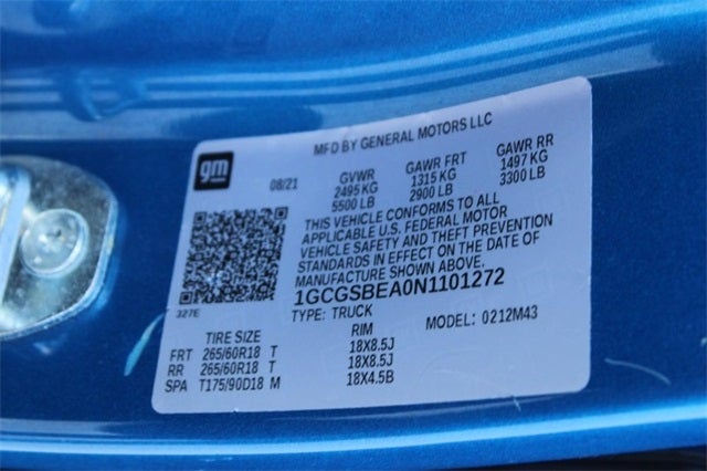 2022 Chevrolet Colorado Work Truck