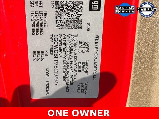 2025 Chevrolet Express 2500 Work Van Cargo*ONE OWNER*