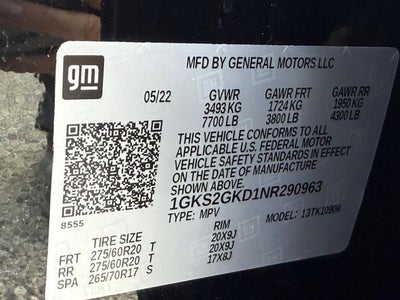 2022 GMC Yukon XL SLT *SUNROOF SLT LUXURY PACKAGE*
