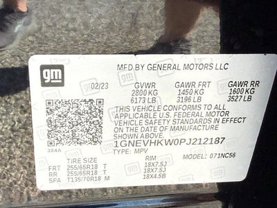 2023 Chevrolet Traverse LT Leather *LEATHER ALL WHEEL DR. ONE OWNER*