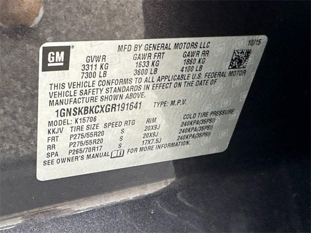 2016 Chevrolet Tahoe LT