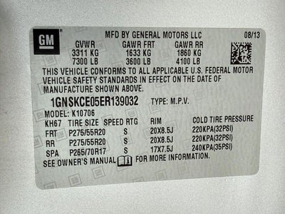 2014 Chevrolet Tahoe LTZ *SUNROOF LEATHER ONE OWNER*