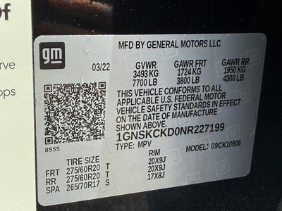 2022 Chevrolet Suburban LT *SUNROOF & LEATHER*