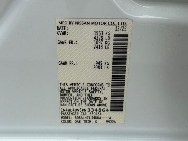 2023 Nissan Altima 2.5 SV *ONE OWNER*