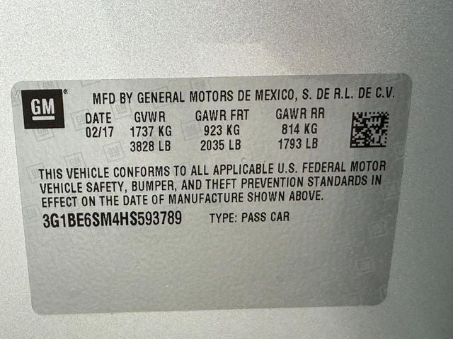 2017 Chevrolet Cruze LT *ONE OWNER*