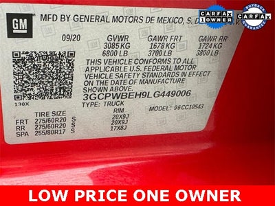 2020 Chevrolet Silverado 1500 Custom *ONE OWNER*