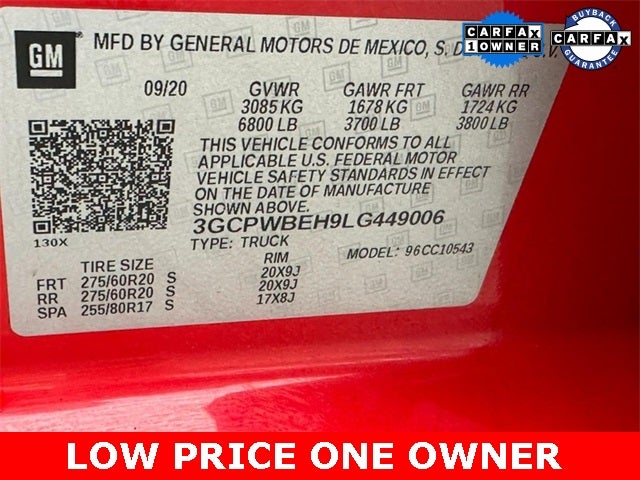 2020 Chevrolet Silverado 1500 Custom *ONE OWNER*