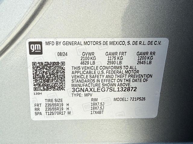 2025 Chevrolet Equinox RS IN SHOP AVAILABLE SOON *SUNROOF & LEATHER ONE OWNE