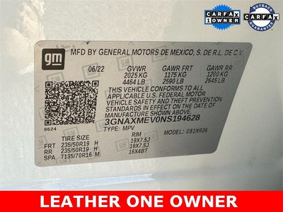 2022 Chevrolet Equinox RS *LEATHER ONE OWNER*