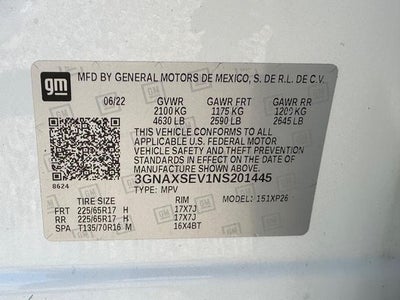 2022 Chevrolet Equinox LS *ALL WHEEL DRIVE ONE OWNER*
