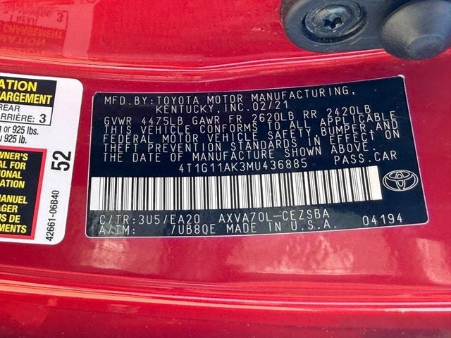 2021 Toyota Camry SE *SUNROOF*