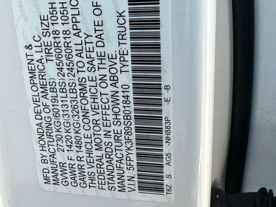 2025 Honda Ridgeline Black Edition