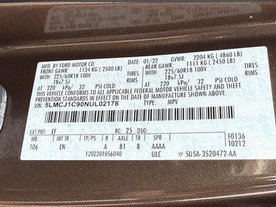 2022 Lincoln Corsair Standard *ONE OWNER*