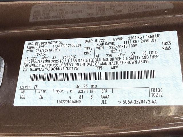 2022 Lincoln Corsair Standard *ONE OWNER*