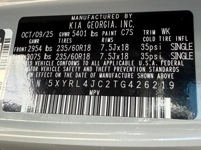 2026 Kia Sorento S *ONE OWNER*