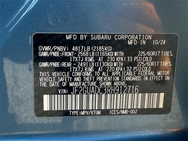 2024 Subaru Crosstrek Premium*ONE OWNER*