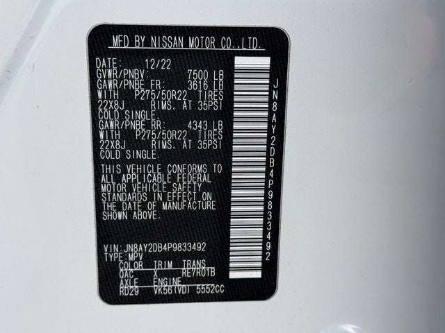 2023 Nissan Armada Platinum *SUNROOF LEATHER LOADED*