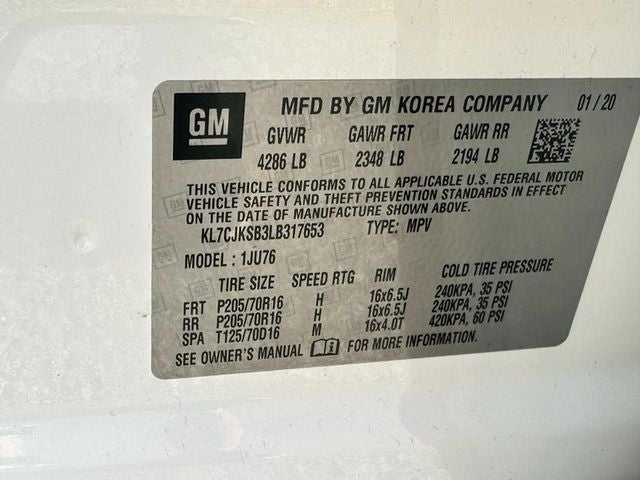 2020 Chevrolet Trax LS IN SHOP AVAILABLE SOON