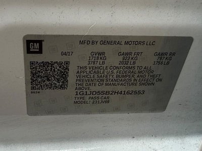 2017 Chevrolet Sonic LT