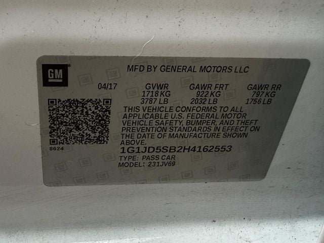2017 Chevrolet Sonic LT