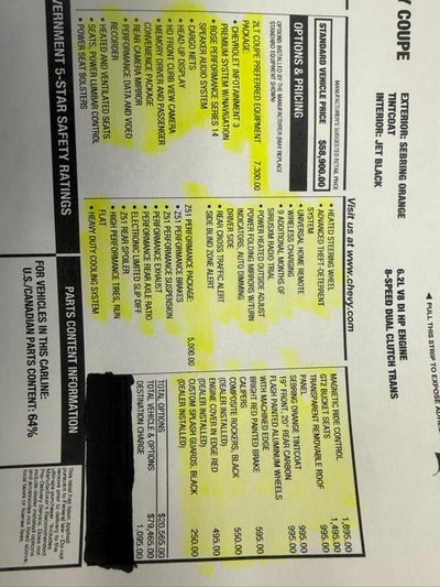 2020 Chevrolet Corvette Stingray 2LT