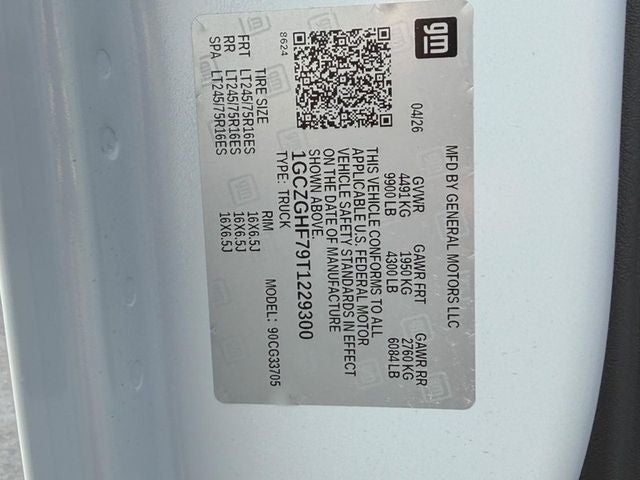 2026 Chevrolet Express 3500 Work Van Cargo