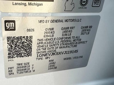 2027 Chevrolet Traverse Z71