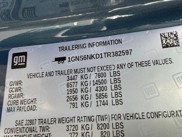 2026 Chevrolet Tahoe LT