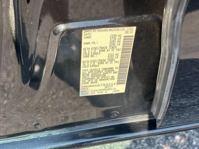 2016 Nissan Frontier SV