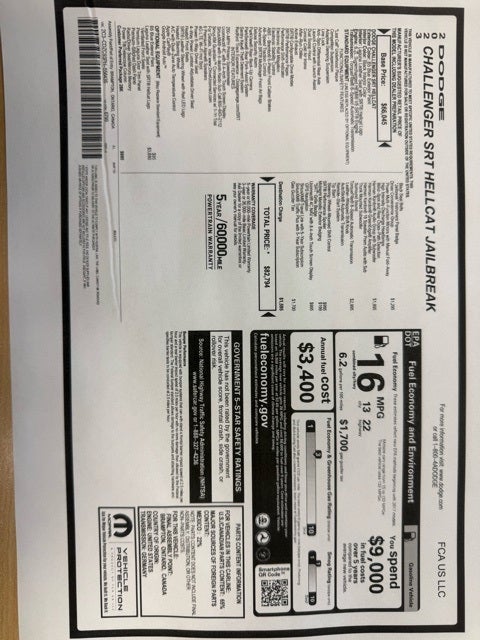 2023 Dodge Challenger SRT Hellcat Jailbreak