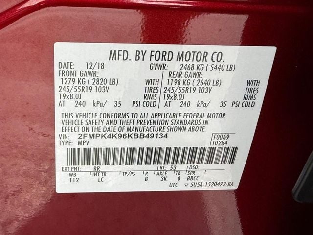 2019 Ford Edge Titanium